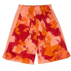 Nike Dri-FIT Orange and Red Athletic Shorts Boys XL